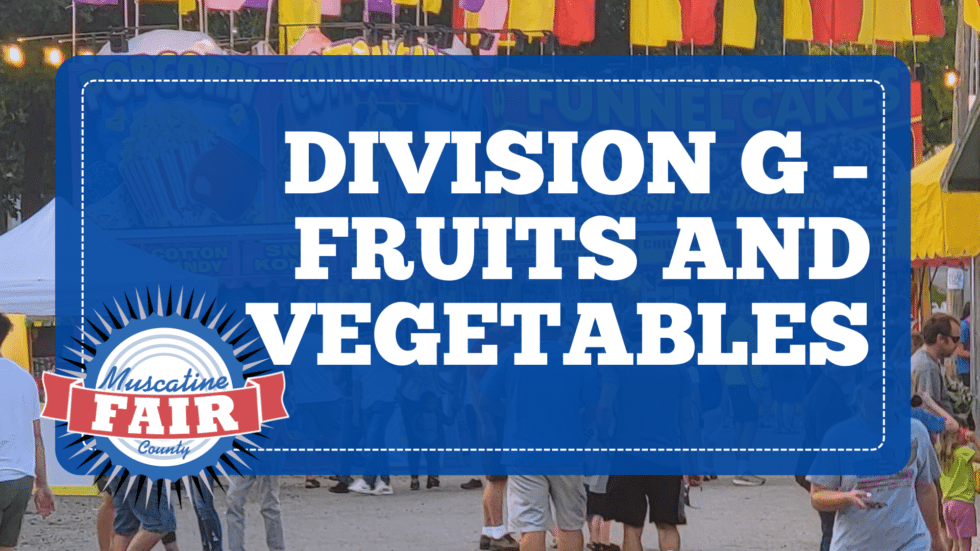 Division G – Fruits and Vegetables
