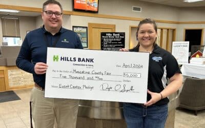 Hills Bank has Pledged $5,000 to Event Center at Muscatine County Fair